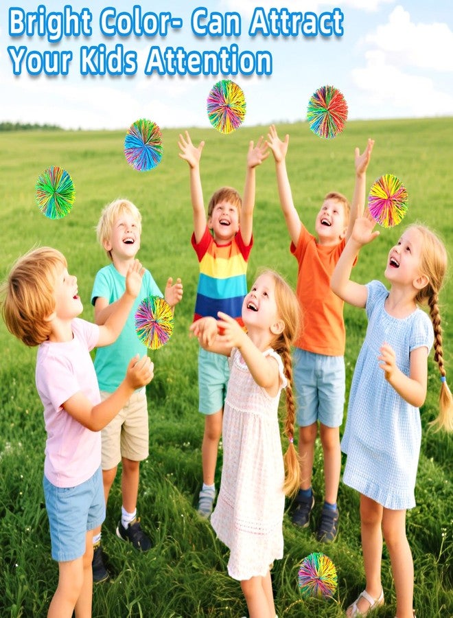 Bloolilies Valentines Day Gifts Sensory Stringy Balls & Bouncy Stress Balls, 20 Pack Party Favors for Kids 4-8-12 Rainbow Soft Balls for Stress Bags, Outdoor Toys for Boys Girls Birthdays Easter Gifts - Image 3